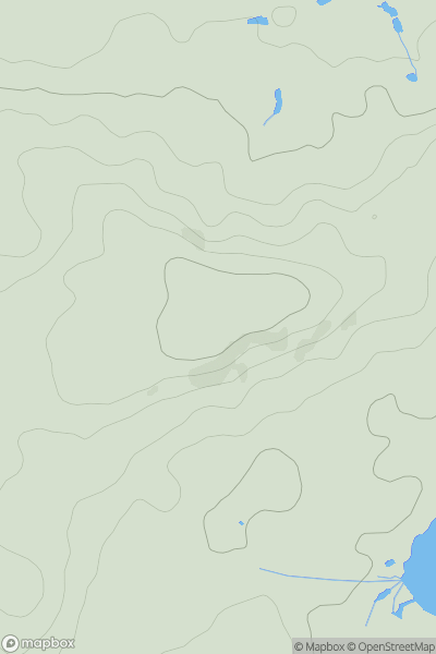 Thumbnail image for Weavers Down showing contour plot for surrounding peak