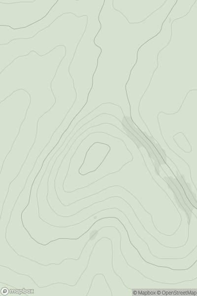 Thumbnail image for Nore Hill showing contour plot for surrounding peak