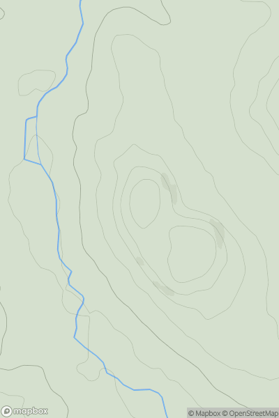 Thumbnail image for Hoar Hill showing contour plot for surrounding peak