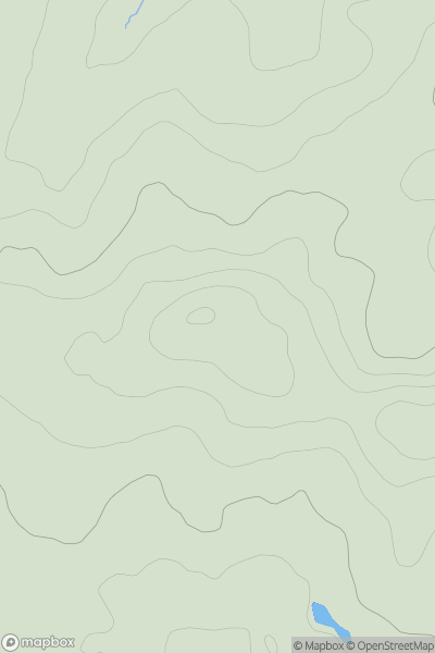 Thumbnail image for Tye Farm Hill showing contour plot for surrounding peak