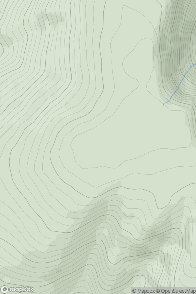 Thumbnail image for Swatte Fell showing contour plot for surrounding peak