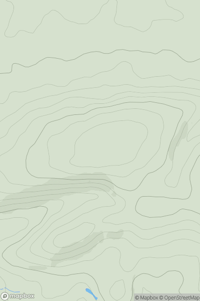Thumbnail image for Ashey Down showing contour plot for surrounding peak