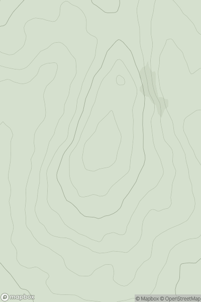 Thumbnail image for Halnaker Hill showing contour plot for surrounding peak