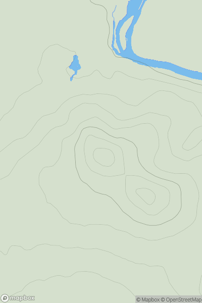 Thumbnail image for Wittenham Clumps showing contour plot for surrounding peak