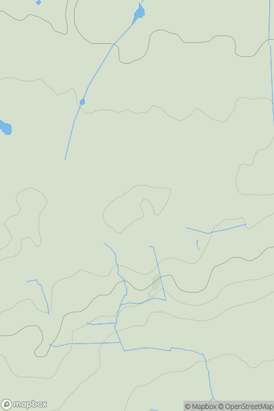 Thumbnail image for Gay House Hill showing contour plot for surrounding peak