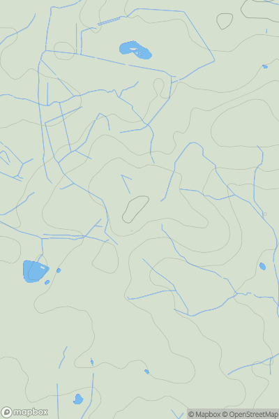 Thumbnail image for Claypit Hill showing contour plot for surrounding peak
