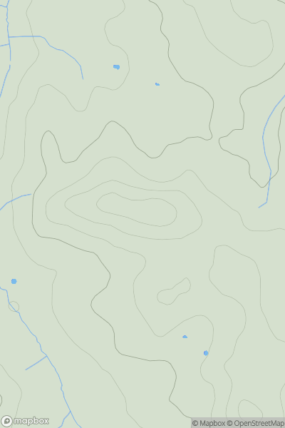 Thumbnail image for Rookley Hill showing contour plot for surrounding peak