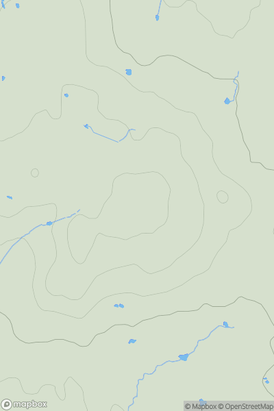 Thumbnail image for Sharpenhurst Hill showing contour plot for surrounding peak