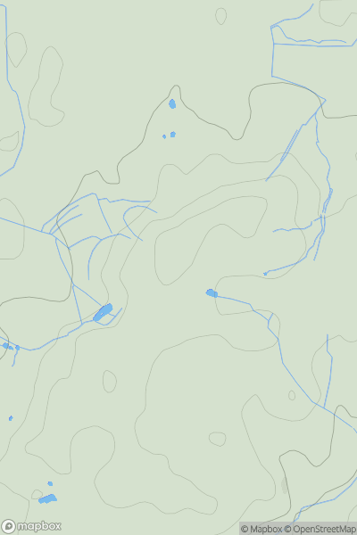 Thumbnail image for Ladwell Hill showing contour plot for surrounding peak