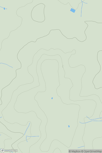 Thumbnail image for Toot Hill showing contour plot for surrounding peak