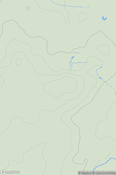 Thumbnail image for Bishop's Inclosure showing contour plot for surrounding peak