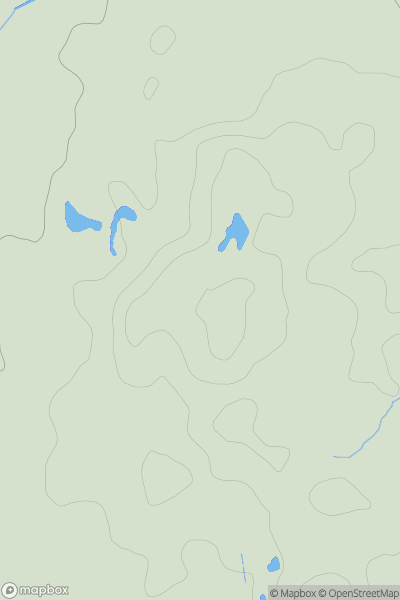 Thumbnail image for Shrubs Hill showing contour plot for surrounding peak