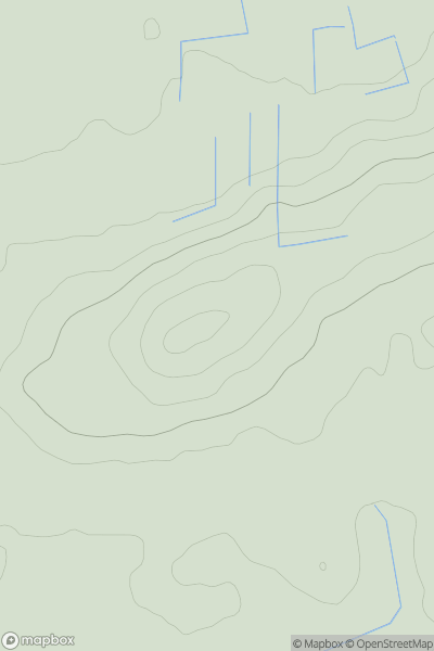Thumbnail image for Ratley Hills showing contour plot for surrounding peak