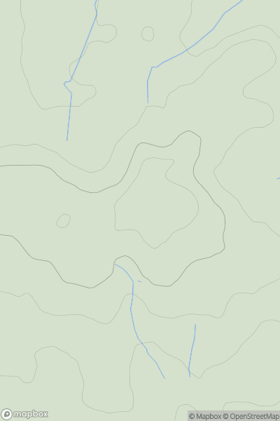Thumbnail image for Blunt's Hill showing contour plot for surrounding peak