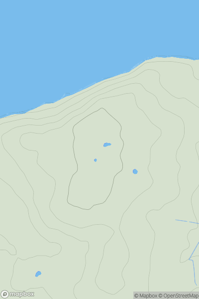 Thumbnail image for Thorness Hill showing contour plot for surrounding peak