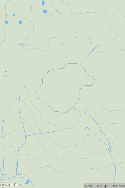 Thumbnail image for Beaper Hill showing contour plot for surrounding peak