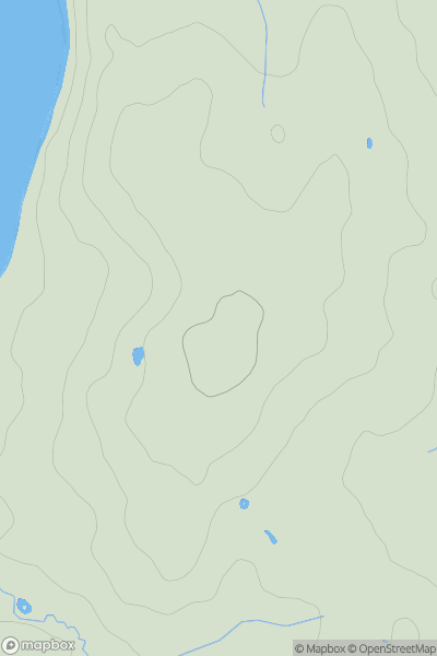 Thumbnail image for Sticelett Hill showing contour plot for surrounding peak