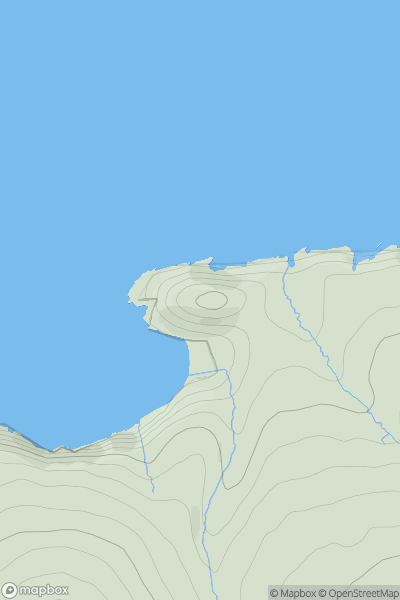 Thumbnail image for Foel-y-Mwnt showing contour plot for surrounding peak