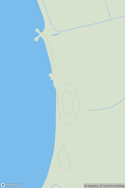 Thumbnail image for Dinas Dinlle showing contour plot for surrounding peak
