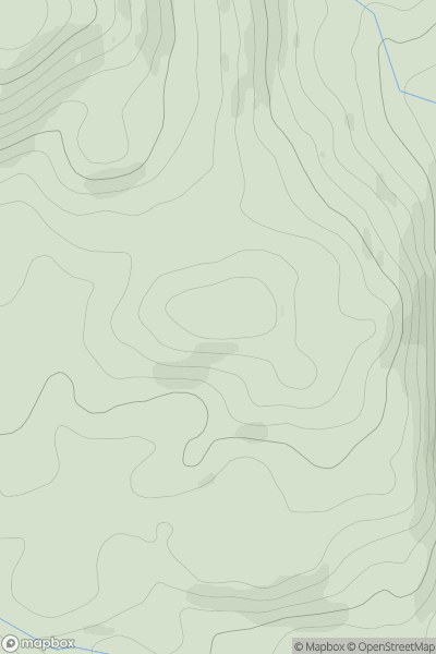 Thumbnail image for Poultrybuie Hill showing contour plot for surrounding peak