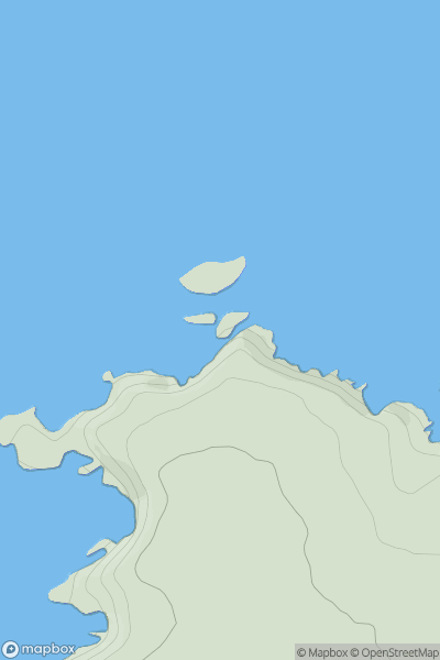 Thumbnail image for Ynys Deullyn S Island showing contour plot for surrounding peak