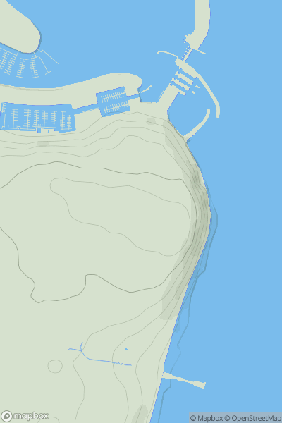 Thumbnail image for Penarth Head Hill showing contour plot for surrounding peak
