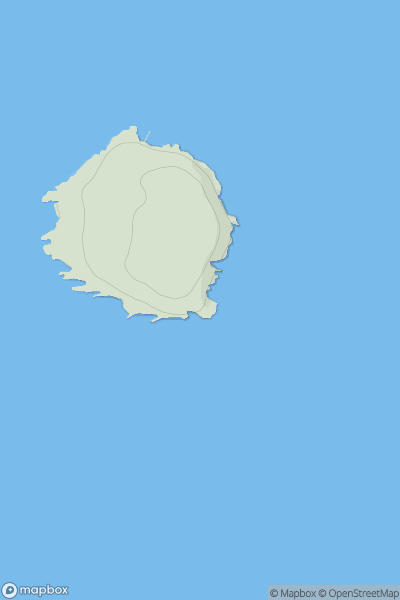 Thumbnail image for Flat Holm showing contour plot for surrounding peak
