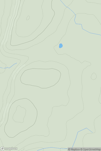 Thumbnail image for Bryn Llanengan showing contour plot for surrounding peak