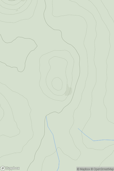 Thumbnail image for Foel Fawr (Foel Felin Wynt) showing contour plot for surrounding peak
