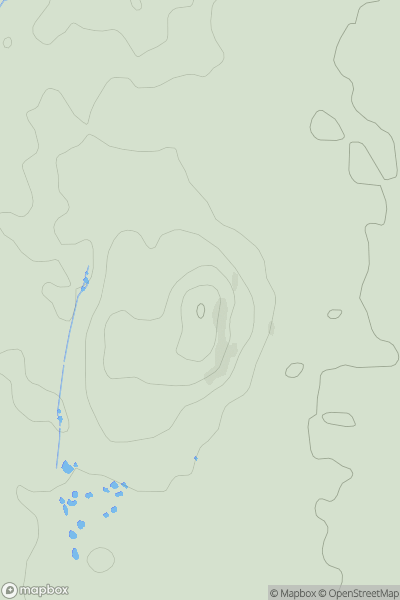 Thumbnail image for Bryn-y-hafod showing contour plot for surrounding peak