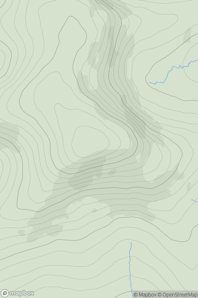 Thumbnail image for Ettrick Pen showing contour plot for surrounding peak