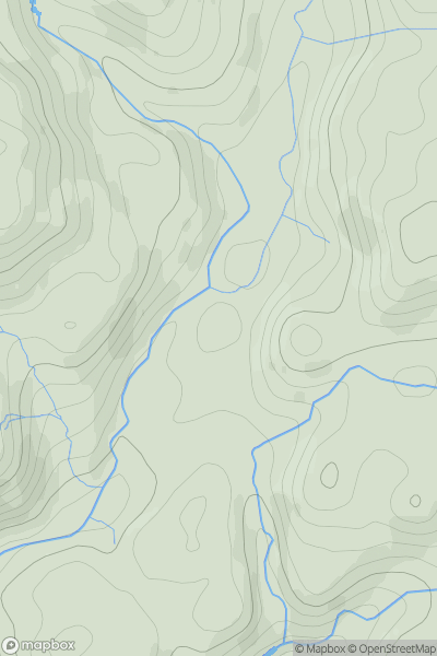 Thumbnail image for Moel Goedol showing contour plot for surrounding peak
