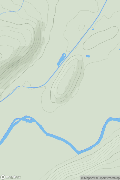 Thumbnail image for Beddau showing contour plot for surrounding peak