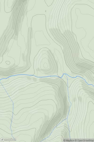 Thumbnail image for Coed Cae-saer showing contour plot for surrounding peak