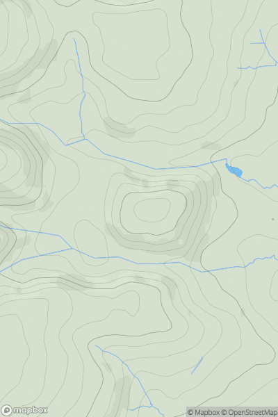 Thumbnail image for Llangibby Castle showing contour plot for surrounding peak
