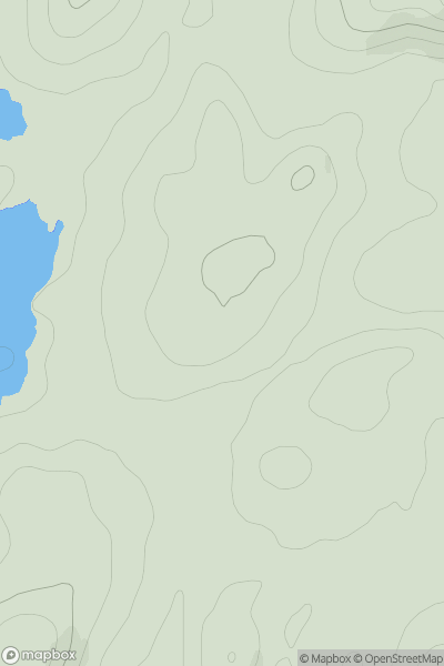 Thumbnail image for Cnoc Lomain North Top showing contour plot for surrounding peak