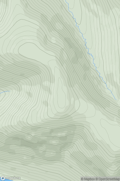 Thumbnail image for Talla Cleuch Head showing contour plot for surrounding peak