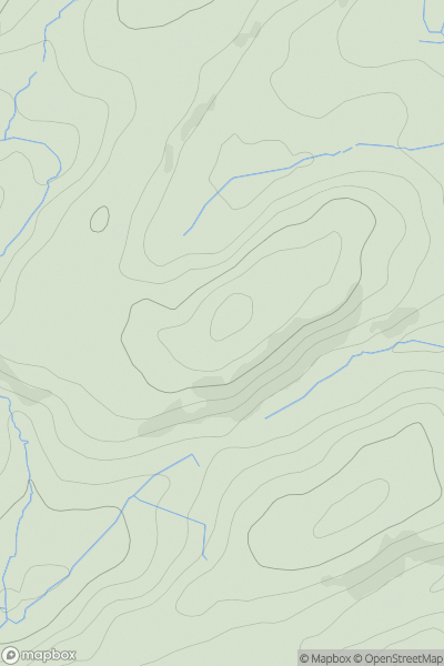 Thumbnail image for Corfield Hill showing contour plot for surrounding peak