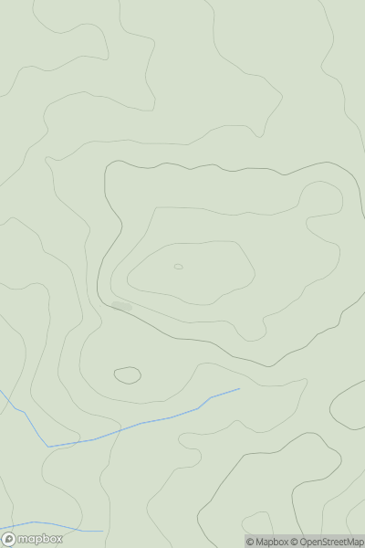 Thumbnail image for Mynydd Llwyn-hir showing contour plot for surrounding peak