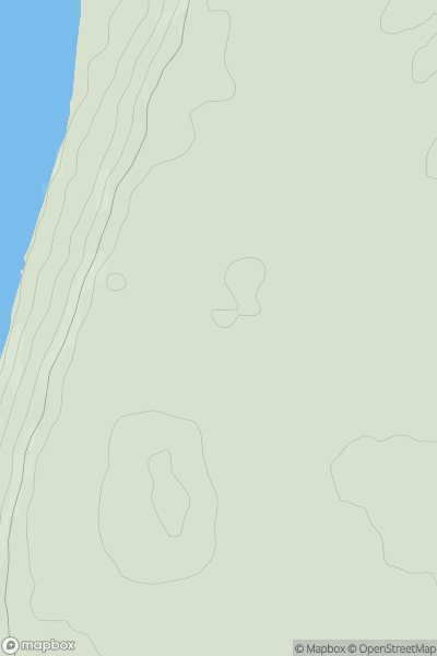 Thumbnail image for Walks End Hill showing contour plot for surrounding peak