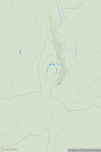 Thumbnail image for Dudley Castle showing contour plot for surrounding peak