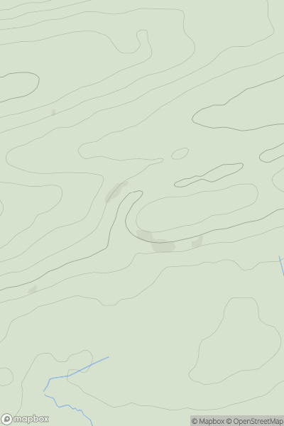 Thumbnail image for Peel Crags showing contour plot for surrounding peak