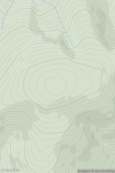 Thumbnail image for Gathersnow Hill showing contour plot for surrounding peak