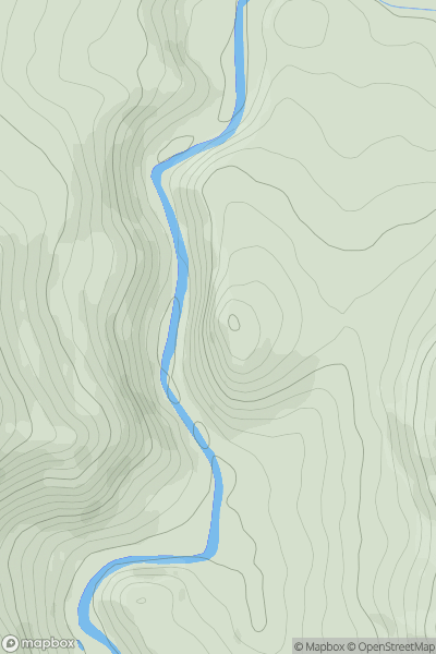 Thumbnail image for High Tor showing contour plot for surrounding peak