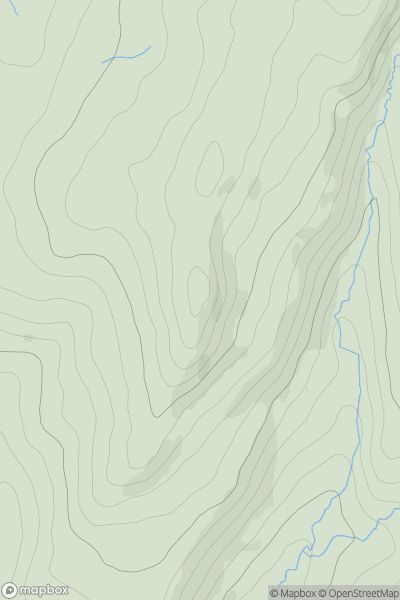 Thumbnail image for Ramshaw Rocks showing contour plot for surrounding peak