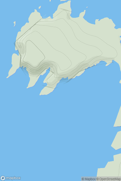 Thumbnail image for The Burrier showing contour plot for surrounding peak