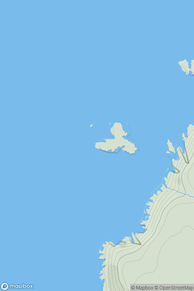 Thumbnail image for Mullion Island showing contour plot for surrounding peak