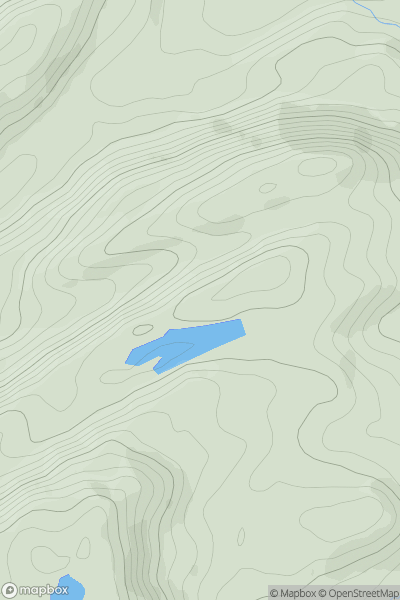 Thumbnail image for Twr Glas showing contour plot for surrounding peak