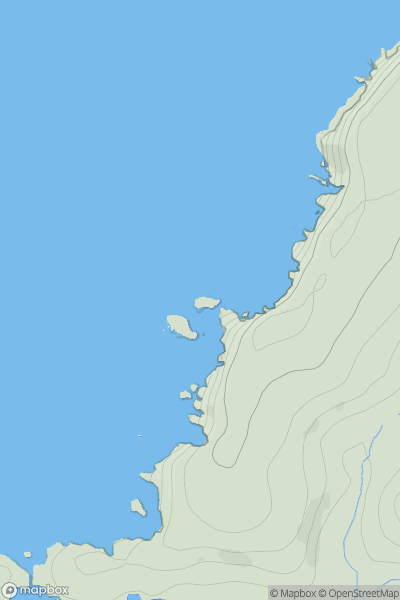 Thumbnail image for Zacry's Island North showing contour plot for surrounding peak