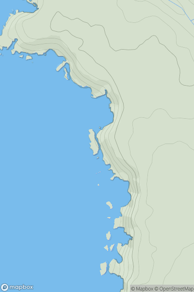 Thumbnail image for Diggory's Island showing contour plot for surrounding peak